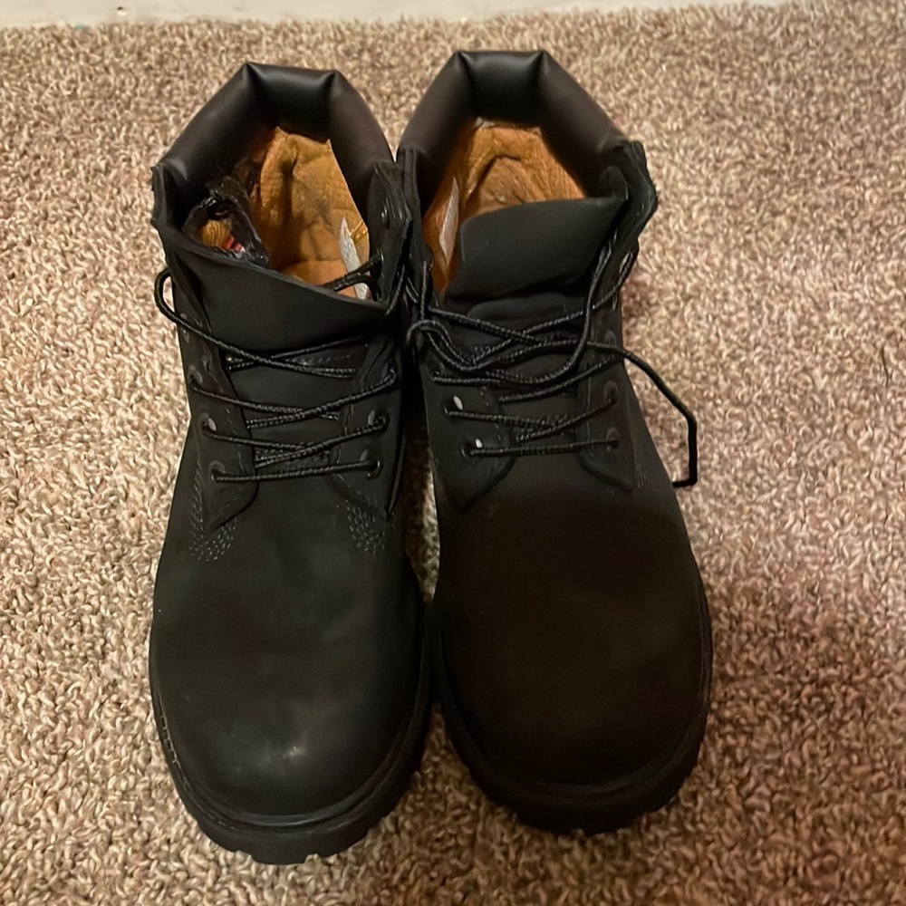 Kids Black Timberlands